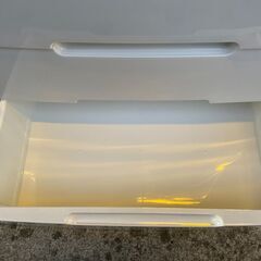 【リユースショップスパークル】チェスト　No.178　5段収納　衣類収納　アイリスオーヤマ　収納ボックス　タンス　ウッドトップチェスト　HG-725R　ホワイト　配送設置可能♪の画像