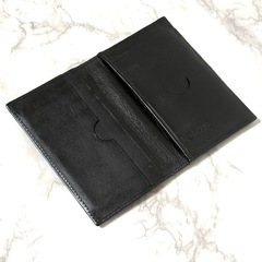 LOEWE ロエベ リネン カードケース アナグラム ネイビー系の画像