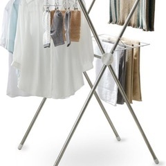 洗濯干し コンパクト タオルハンガー付きの画像