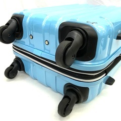 大75 キャリーケース 鍵付き ブルー 水色 ハードケース 旅行 トラベル 池田地球の画像