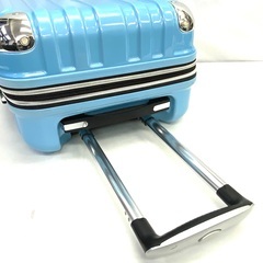 大75 キャリーケース 鍵付き ブルー 水色 ハードケース 旅行 トラベル 池田地球の画像