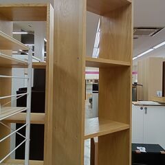 リユースのサカイ栃木店★ジモティ割あり★  棚 ベージュ W41.5×D28.5×H199 クリーニング済み TC11889の画像