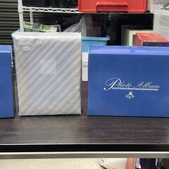 【リユースショップスパークル】写真立て兼用アルバム　No.179　フォトフレーム　アンティーク調　薔薇　シルバー　2個セット　未使用品!　配送可能♪の画像