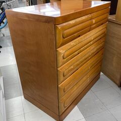 ★リユースのサカイ千葉中央店★  タンス 茶 H108×D60.5×W100.5 クリーニング済み TC5697の画像