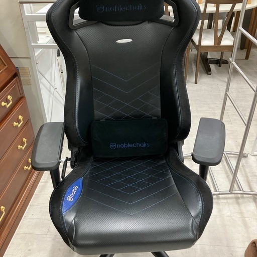 ゲーミングチェア　noblechairs EPIC NBL-PU-BLU-003 ブラック