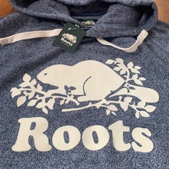Roots フード付きパーカー Lサイズ グレーの画像
