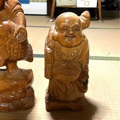 木彫り大黒天様　恵比寿様　布袋様　の画像