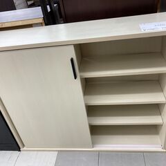 ★リユースのサカイ千葉中央店★  収納棚 白系 H85×D31×W105 クリーニング済み TC5699の画像