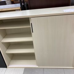 ★リユースのサカイ千葉中央店★  収納棚 白系 H85×D31×W105 クリーニング済み TC5699の画像