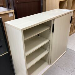 ★リユースのサカイ千葉中央店★  収納棚 白系 H85×D31×W105 クリーニング済み TC5699の画像