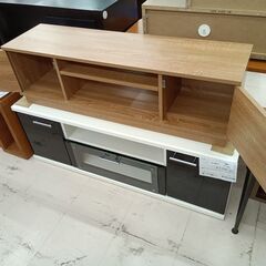 リユースのサカイ栃木店★ジモティ割あり★  TV台 ベージュ W108.5×D30×H32.5 クリーニング済み TC11893の画像