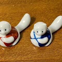 かわいいタヌキの箸置き２個セット新品同様の画像