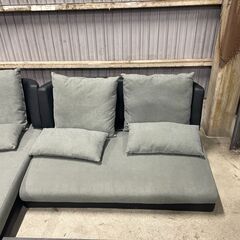 K45 ニトリ 布張り カウチ ソファ ３人掛け スツール テーブル セット ポーション2KD GY IV ベッド 1人 2人 インテリア 家具の画像
