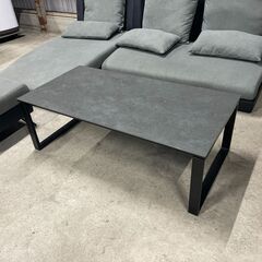 K45 ニトリ 布張り カウチ ソファ ３人掛け スツール テーブル セット ポーション2KD GY IV ベッド 1人 2人 インテリア 家具の画像
