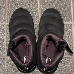 ［ワークマン］1回着用のみ　防寒ブーツ ケベックショート　ブラック Lサイズの画像