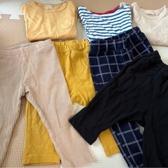 男の子　キッズ　ベビー　80サイズ　レギンス　トップス　の画像