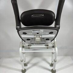 Panasonic パナソニック ユクリア シャワーチェア 介護チェア 入浴補助 肘置き付 折りたたみ PN-L41821BR ブラウン の画像