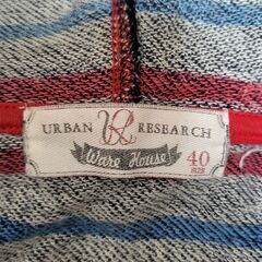 紺のフード付きトレーナー（メンズ）＜URBAN RESEARCH＞の画像