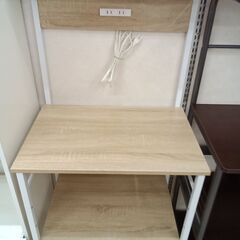 リユースのサカイ栃木店★ジモティ割あり★  レンジ台 ベージュ W58.5×D42×H153 クリーニング済み TC11898の画像