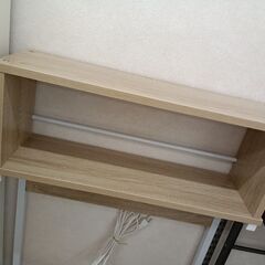 リユースのサカイ栃木店★ジモティ割あり★  レンジ台 ベージュ W58.5×D42×H153 クリーニング済み TC11898の画像