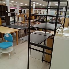リユースのサカイ栃木店★ジモティ割あり★  ラック ダークブラウン×ブラック W80×D45.5×H170.5 クリーニング済み TC11899の画像