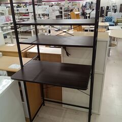 リユースのサカイ栃木店★ジモティ割あり★  ラック ダークブラウン×ブラック W80×D45.5×H170.5 クリーニング済み TC11899の画像