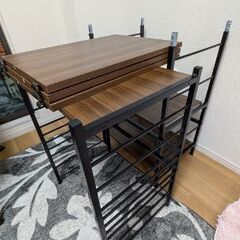 レンジラック　レンジ台　スライド棚　ハイタイプの画像