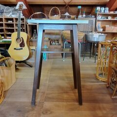 レトロ サイドテーブル 花台 飾り台 昭和レトロ /HJ-0586 2Fの画像