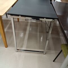 リユースのサカイ栃木店★ジモティ割あり★ NITORI デスク ブラック W120×D60×H72 クリーニング済み TC11900の画像