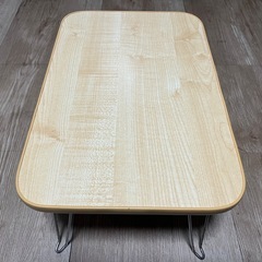 ニトリ　折りたたみミニテーブルナノモクメの画像