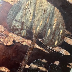 桜の木の筆入れの画像