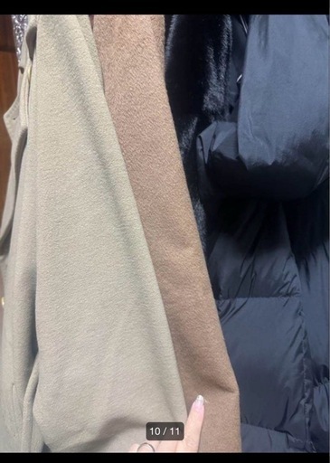 「今週購入の場合20%OFF可能！」MaxMara ブラウン ダブルブレストコート　ラナウール90 カシミ