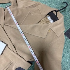 MaxMara ブラウン ダブルブレストコート　ラナウール90 カシミの画像