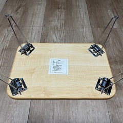 ニトリ　折りたたみミニテーブルナノモクメの画像