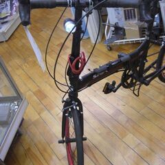 （1台限り★ジモティー特典あり★）SIAFEI　20インチ折りたたみ自転車　黒　14段変速　　高く買取るゾウ八幡東店の画像