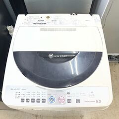 【リサイクルショップどりーむ荒田店】No.5420 洗濯機 SHARP/シャープ ES-FG60J 2009年製 6.0kg 錆汚れありの画像