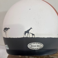 美品！レディース　ヘルメット　オシャレ　アフリカ　かわいいの画像