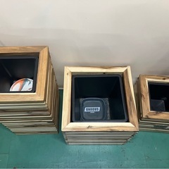 【中古】大阪引取歓迎　LUV PLANTS 木製プランター3個セット【KNLV034】の画像
