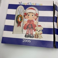 不二家 ペコちゃんクリスマスプレート皿 2006の画像