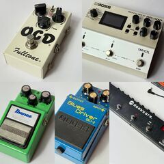 引取限定！ギター機材多数！まとめて（バラ売りなし）！ストラト エフェクター アコギ アンプ エフェクターボード  Fender USA American Deluxe Stratocaster OCD DD-500 BD-2 RC booster TS-9等々！！の画像