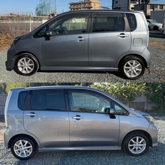 乗って帰れます‼️車検R9年4月まで‼️平成26年式ダイハツムーヴカスタムX SA 純正ナビ　LEDヘッドライト　前後ドラレコ　スロットルコントローラ　クルーズコントロール　プッシュスタート　バックモニター　アイドリングストップ　衝突軽減ブレーキシステム　装備多数な綺麗なお車です！の画像