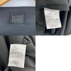美品 Mimimemete ミミメメテ 無地 春夏 SS ブラウス ポリエステル ブラック レディース M【古着】【中古】の画像