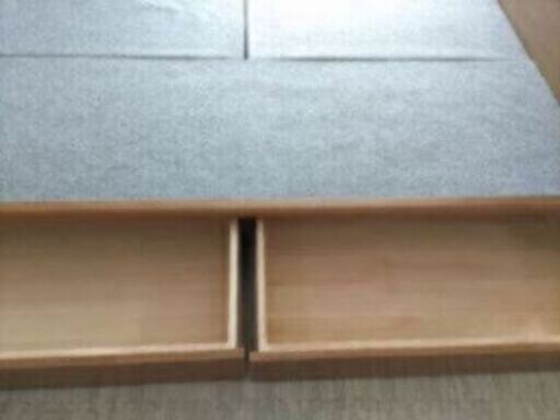 札幌市近郊にお住まいの方限定！送料無料！大塚家具 収納付きセミダブルベッドとフランスベッド マットレス付き