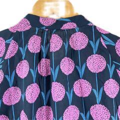 美品 graniph グラニフ 花柄・ボタニカル 春夏 SS ブラウス レーヨン パープル レディース F ドルマンスリーブ【古着】【中古】の画像