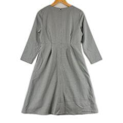 美品 closet story クローゼットストーリー チェック 秋冬 AW ワンピース ポリエステル グレー レディース【古着】【中古】の画像