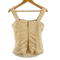 美品 NOVESPAZIO ノーベスパジオ 無地 春夏 SS キャミソール ポリエステル イエロー レディース 38【古着】【中古】の画像