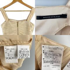 美品 NOVESPAZIO ノーベスパジオ 無地 春夏 SS キャミソール ポリエステル イエロー レディース 38【古着】【中古】の画像