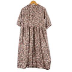 美品 It's demo イッツデモ 花柄・ボタニカル 春夏 SS ワンピース ポリエステル ピンク レディース【古着】【中古】の画像