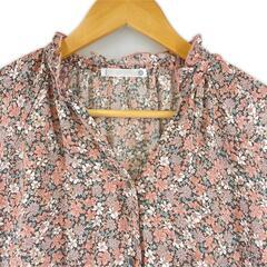 美品 It's demo イッツデモ 花柄・ボタニカル 春夏 SS ワンピース ポリエステル ピンク レディース【古着】【中古】の画像