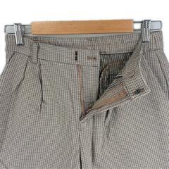 THE SHOP TK ザショップティーケー チェック 秋冬 AW スラックス レーヨン ベージュ メンズ L 裏起毛【古着】【中古】の画像